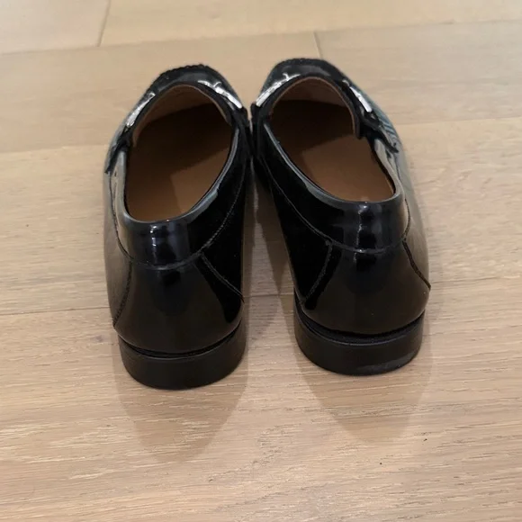 Black Loafers with Silver Charm Detail - Picture 5 of 6